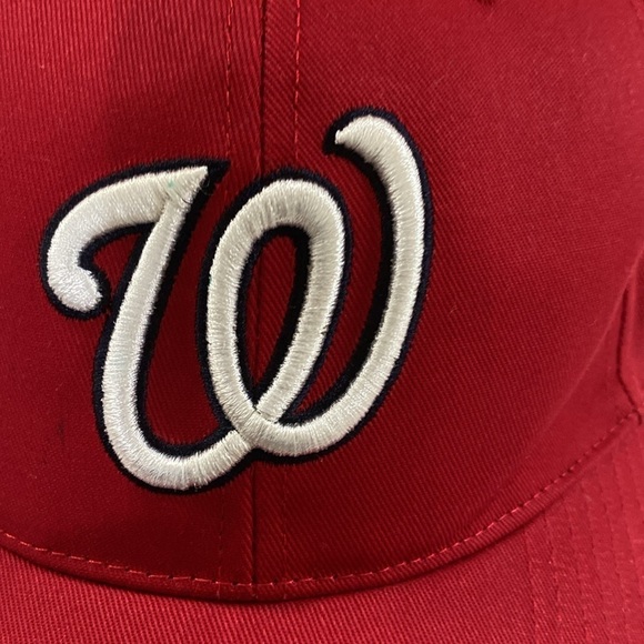 WASHINGTON NATIONAL RED WITH WHITE EMBROIDERY ADULT 47 HAT - Picture 2 of 10